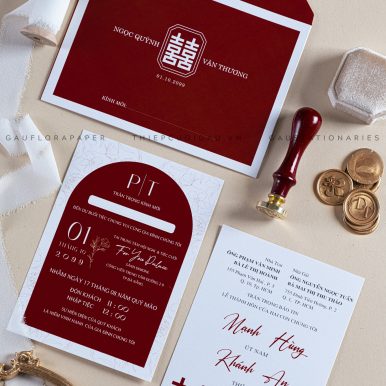 Thiệp cưới Nét xưa