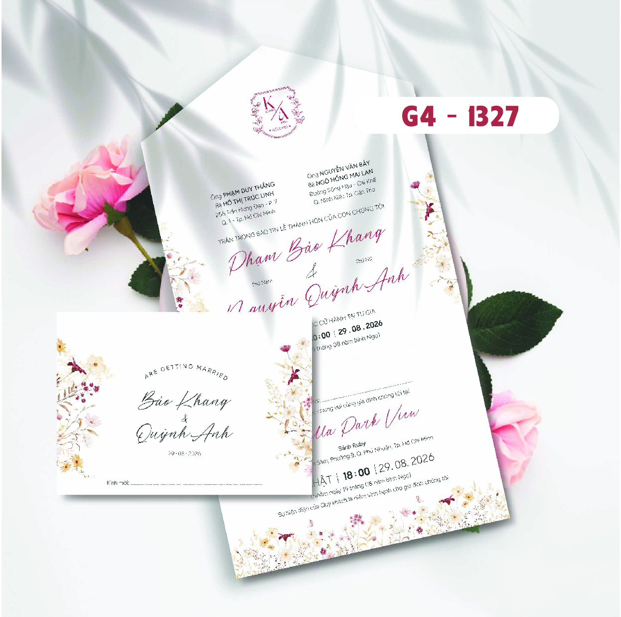 Thiệp cưới G40