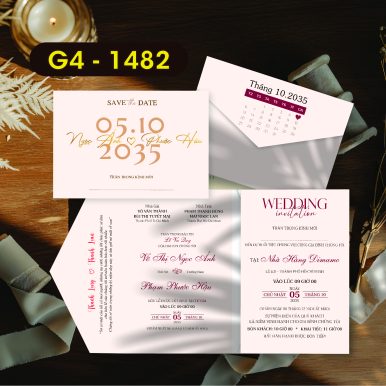 Thiệp cưới G4-1482