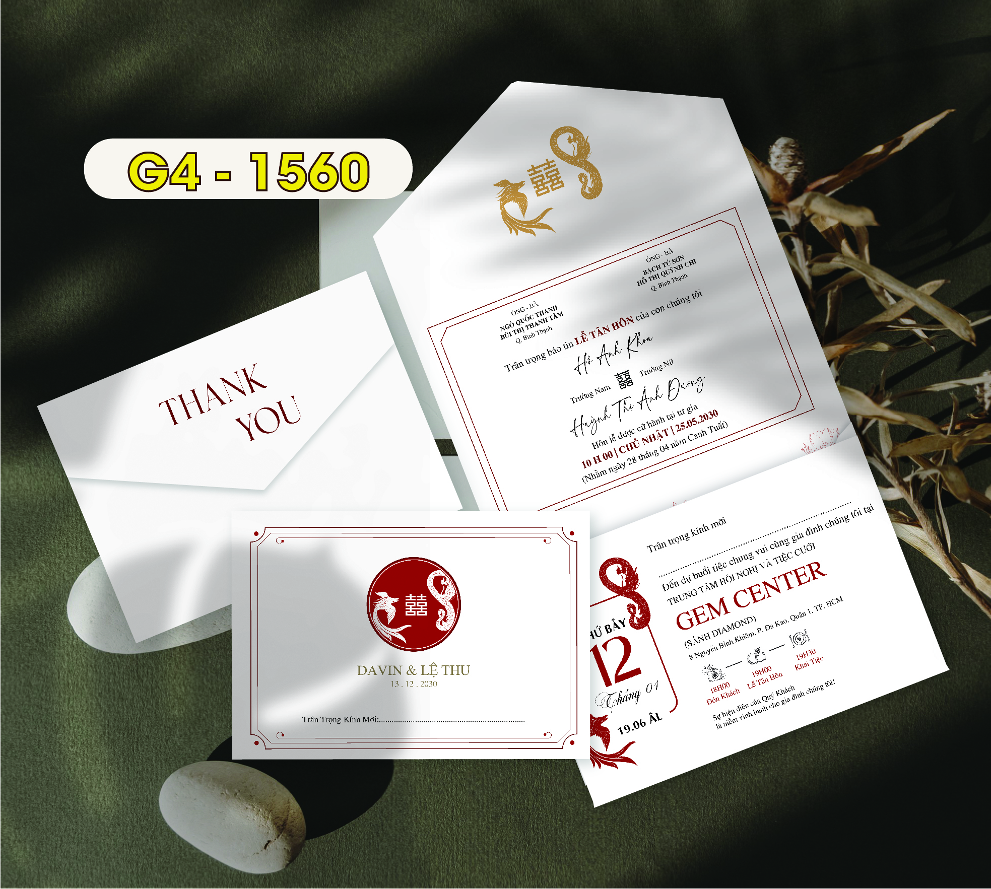 Thiệp cưới G4-15600