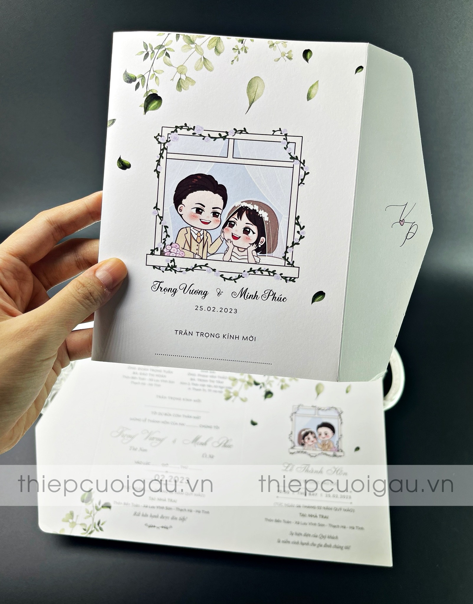 Thiệp cưới Chibi0