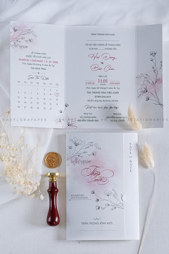 Thiệp cưới P-060