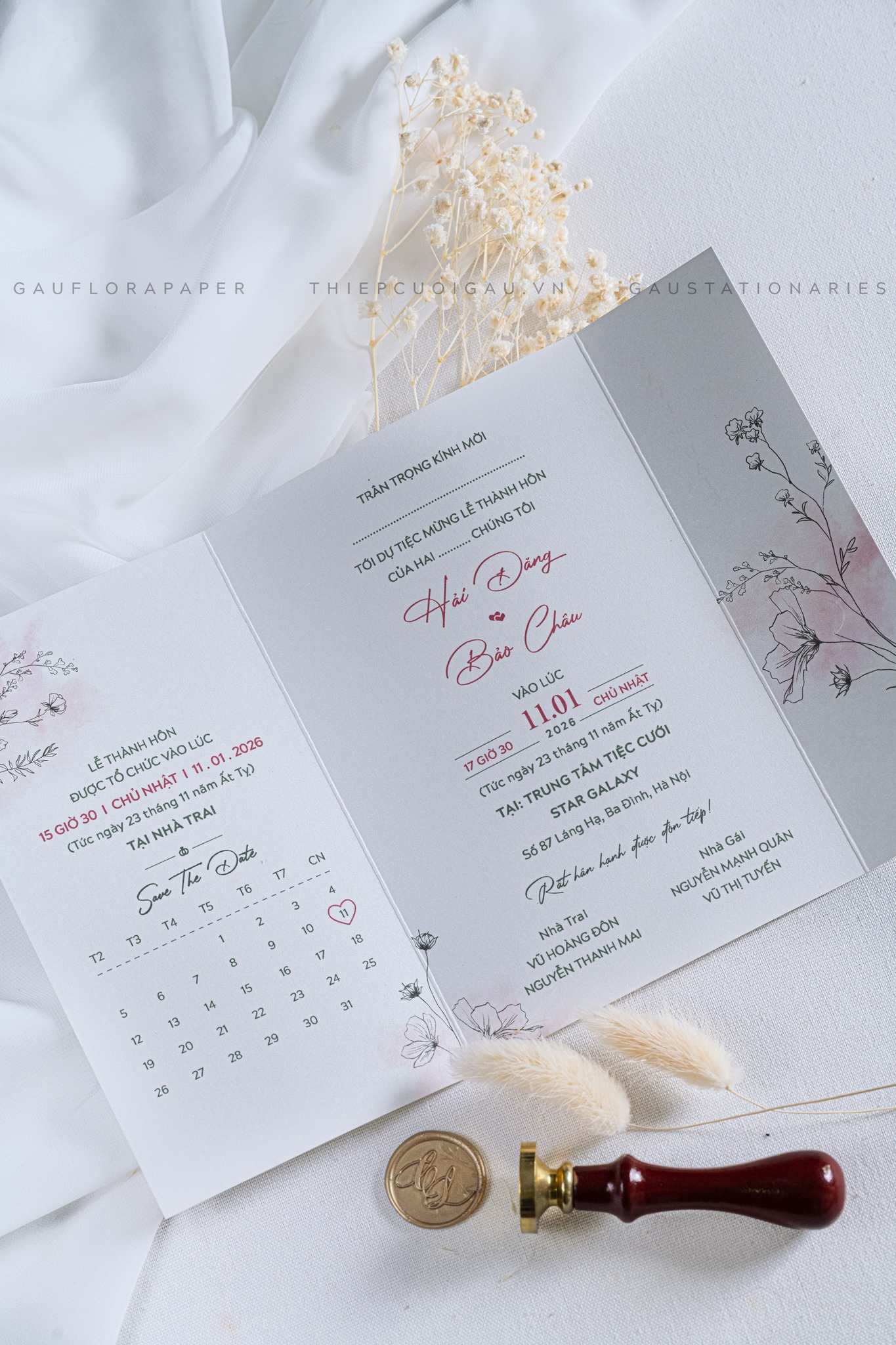 Thiệp cưới B063