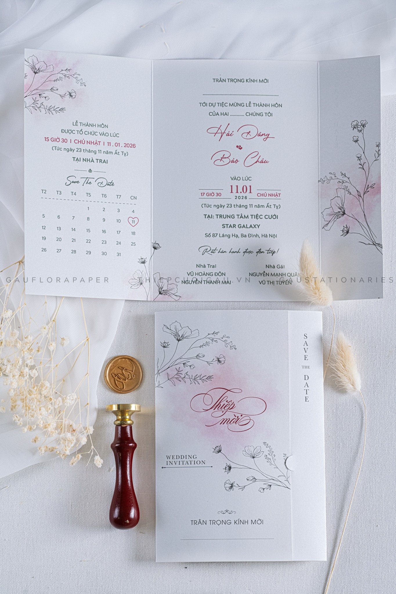 Thiệp cưới B062