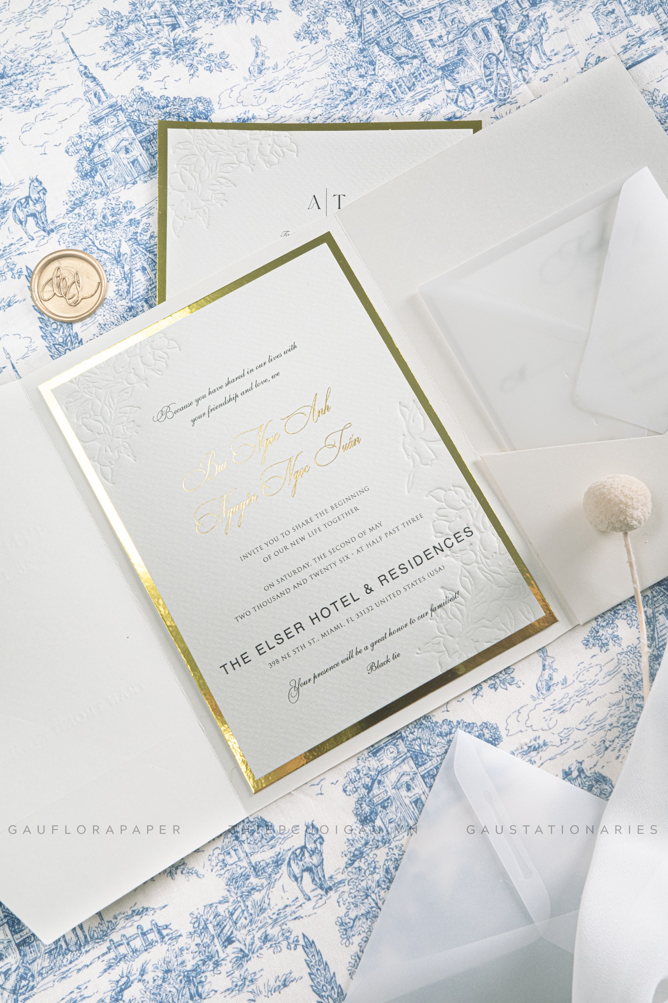 Thiệp cưới Lustre Promise4