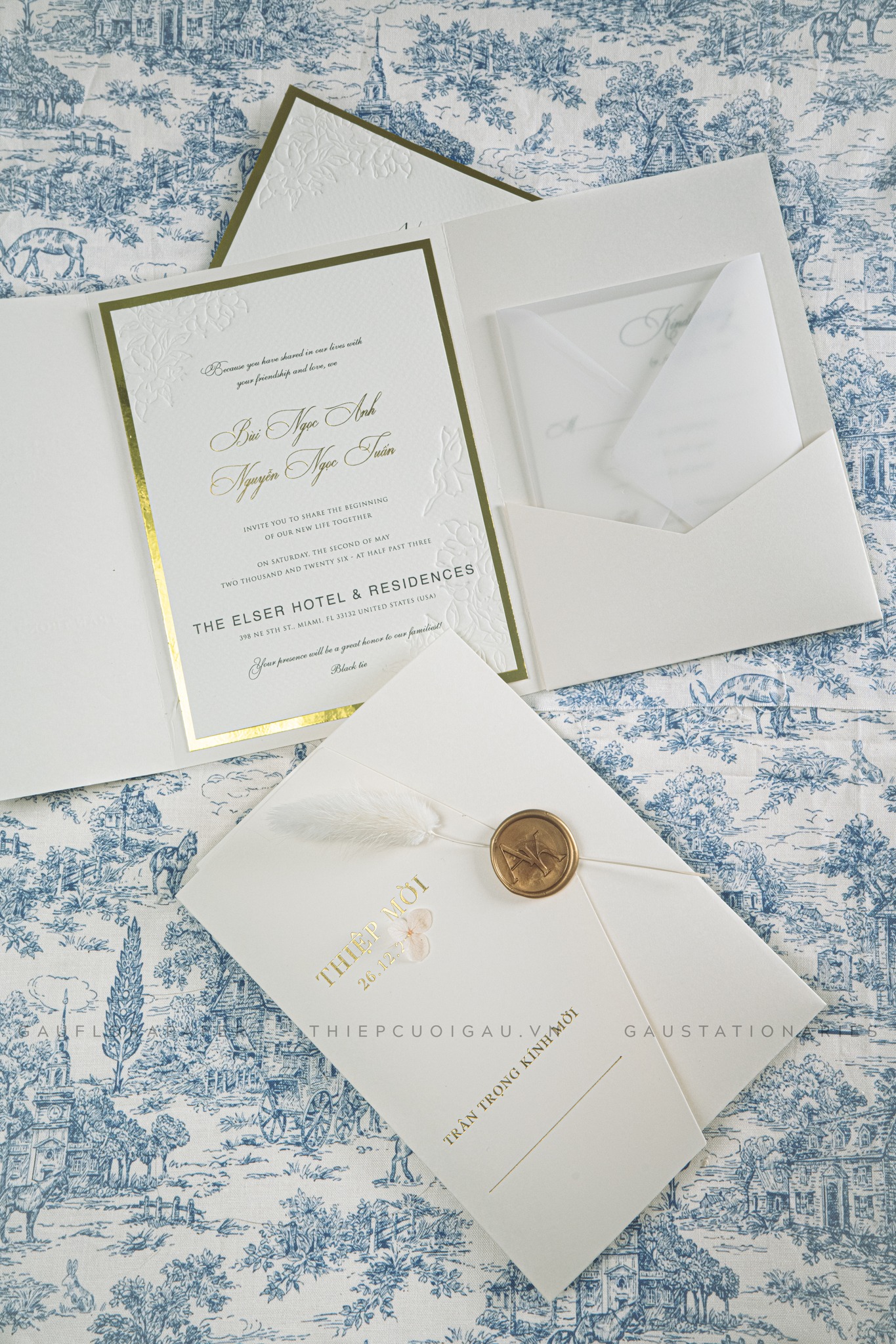 Thiệp cưới Lustre Promise3