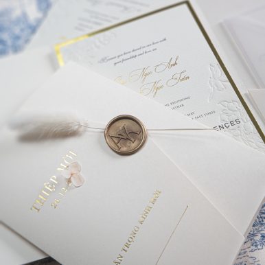 Thiệp cưới Lustre Promise