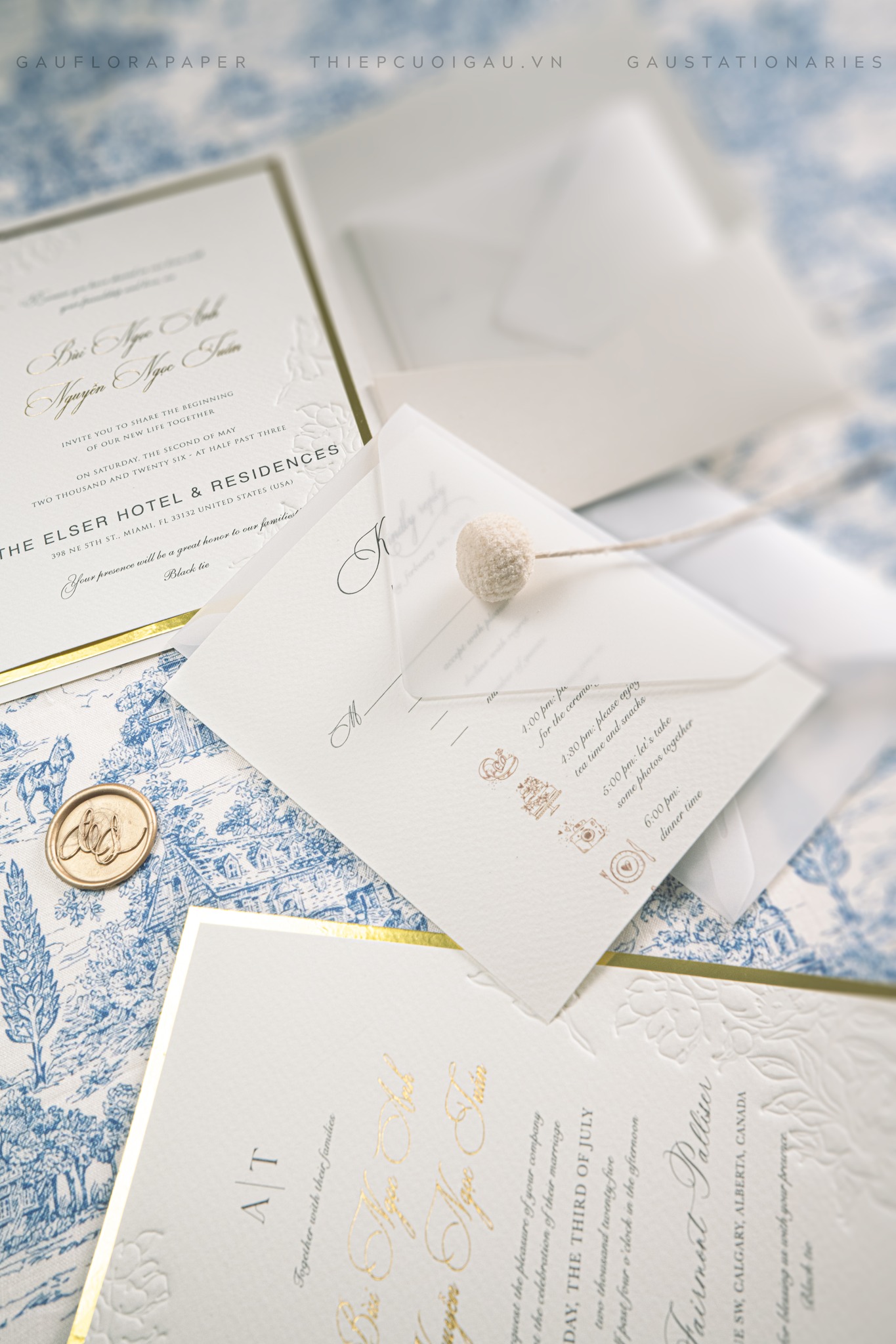 Thiệp cưới Lustre Promise2