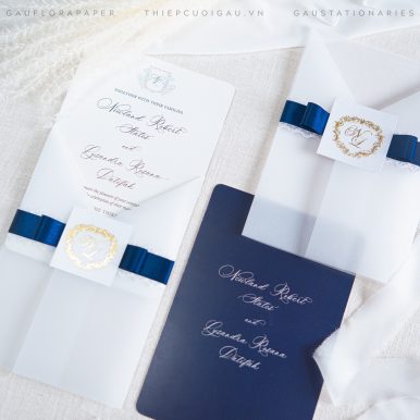 Thiệp cưới Azure Grace