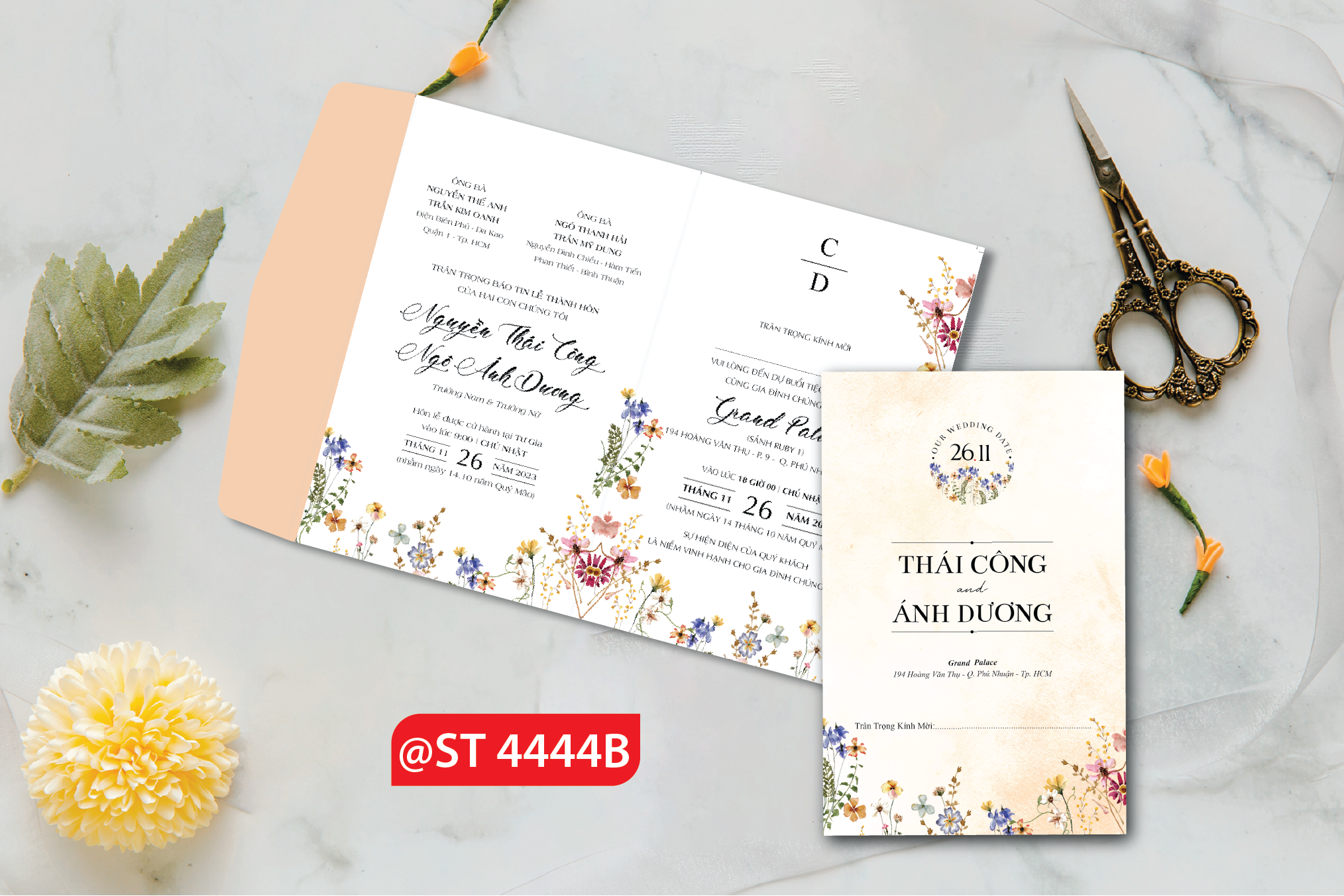Thiệp cưới G3-4444B0