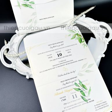 Thiệp cưới G3-Leaf