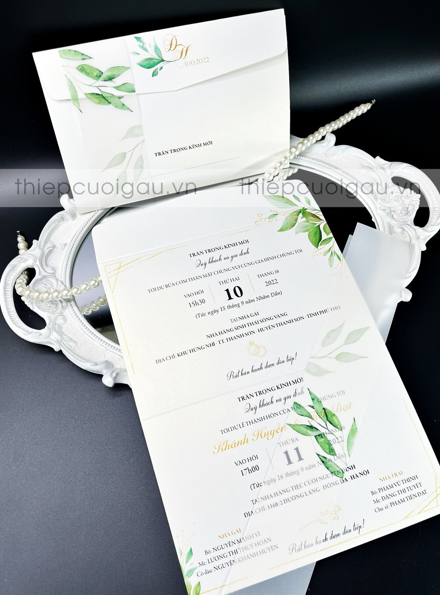 Thiệp cưới G3-Leaf0