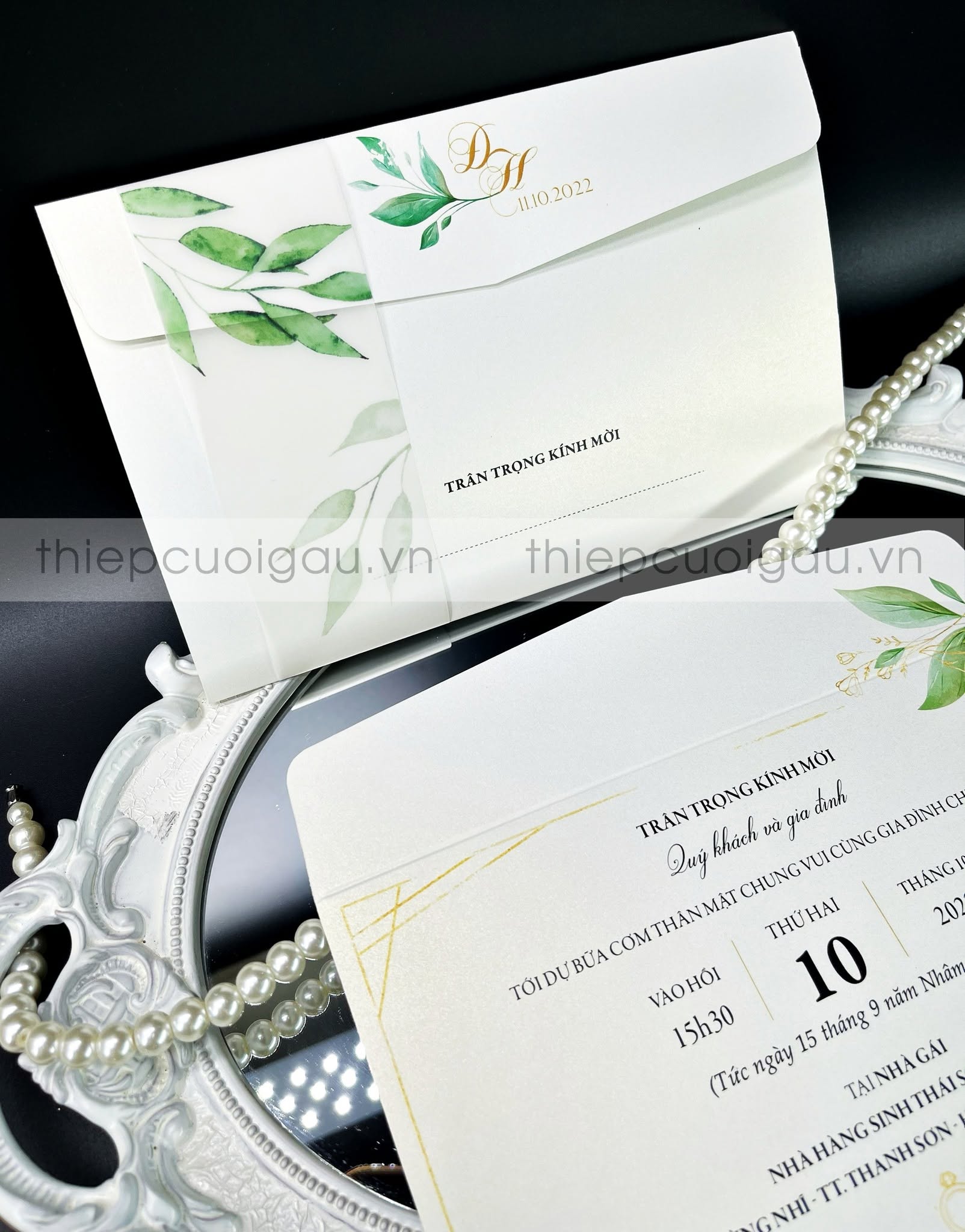Thiệp cưới G3-Leaf2
