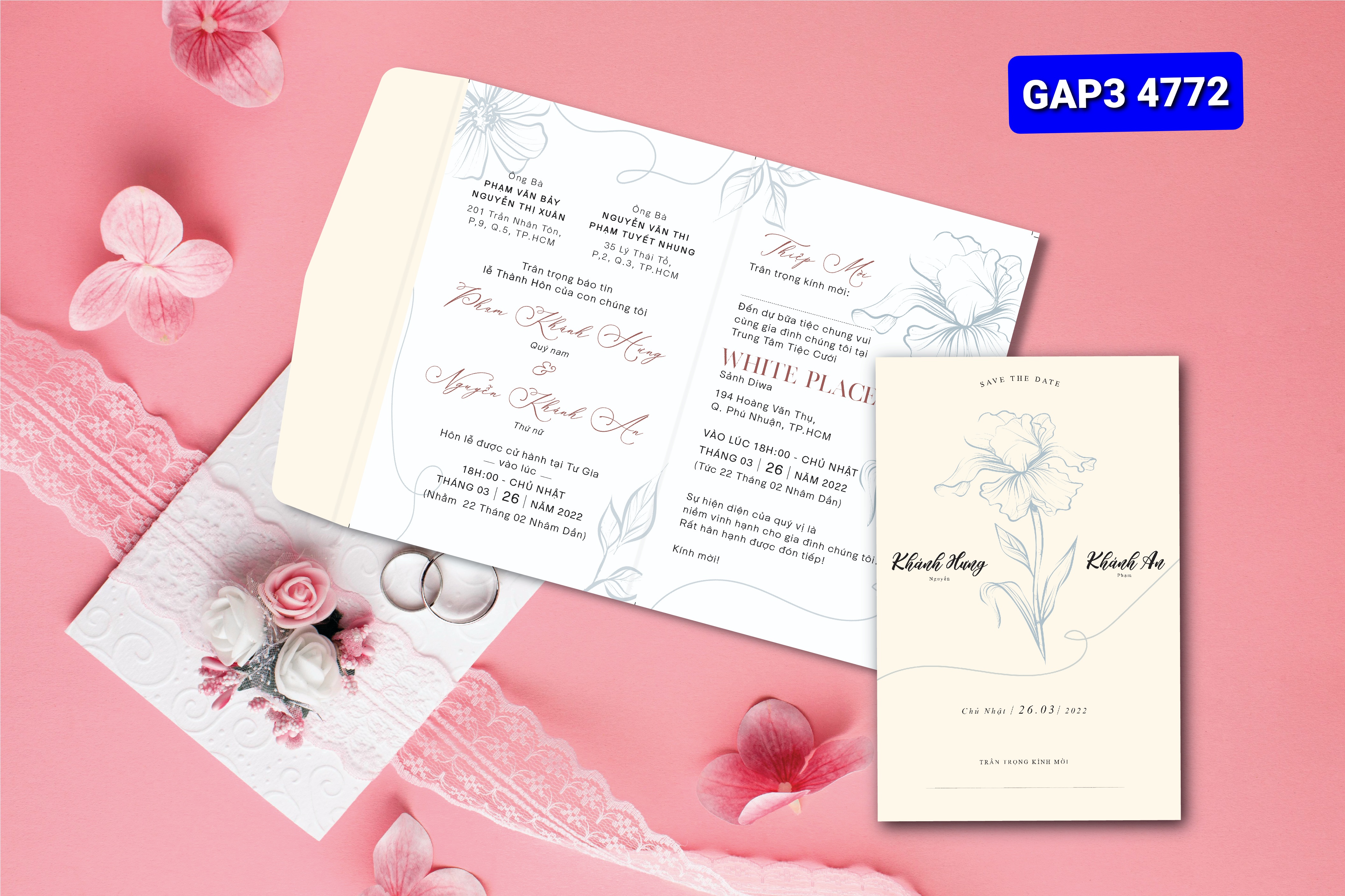 Thiệp cưới G3-47720