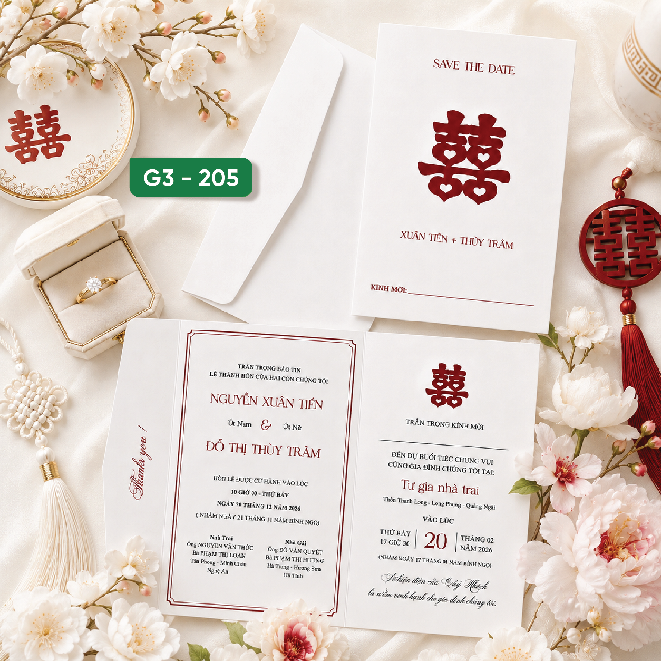 Thiệp cưới G3-2050